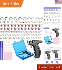 157 Pcs Ear Piercing Gun Tool Set Stainless Steel 36 Pairs Studs 98 Earrings ...