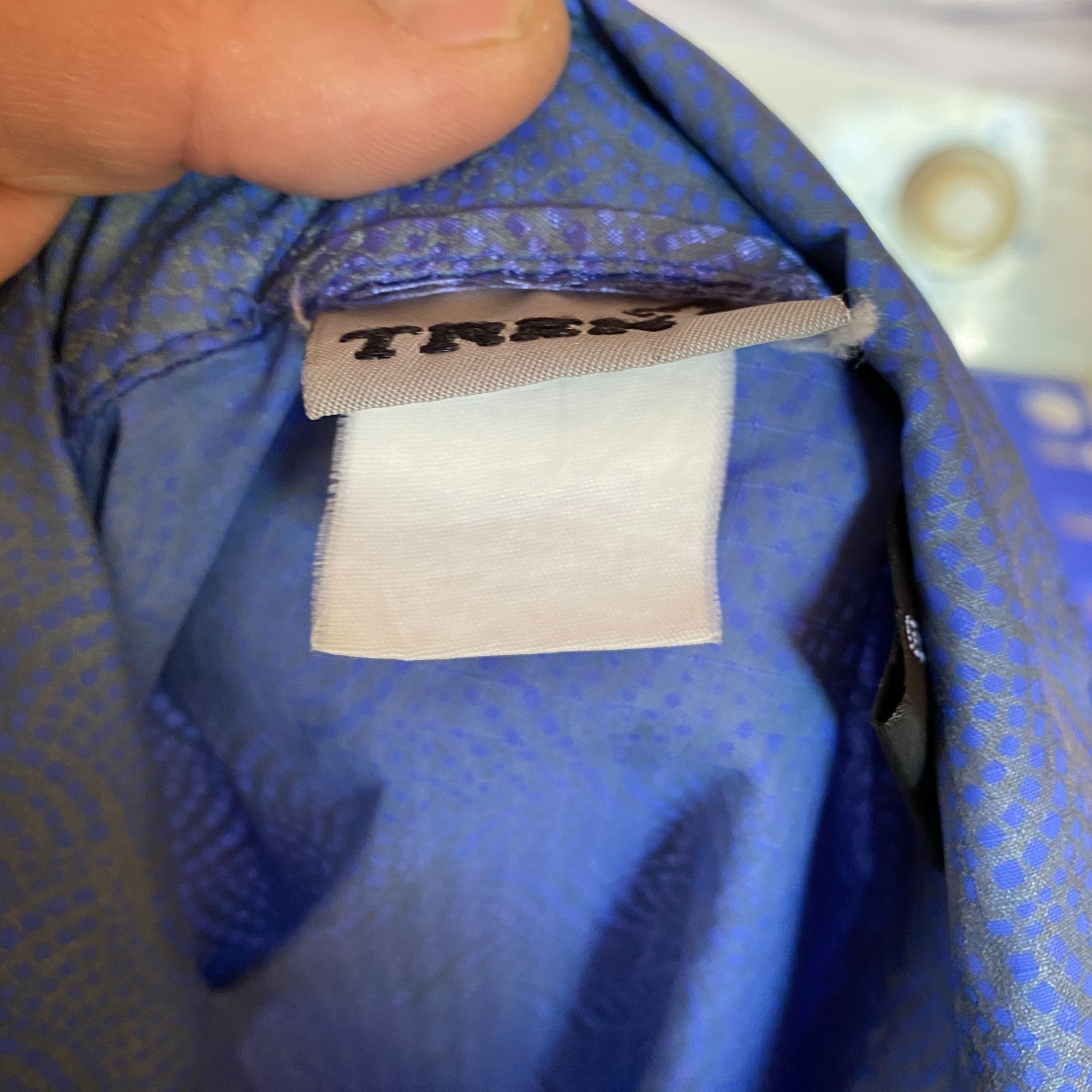 Vintage TREK illumiNITE Cycling Jacket Mens Large Blue Running Vented Zip