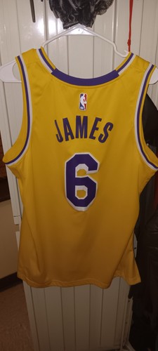 LEBRON JAMES LAKERS 6 ICON AUTHENTIC JERSEY 48 NWT