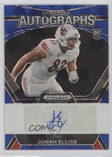 2024 Panini Prizm Draft Picks Blue Ice 9/75 Jonah Elliss #DPA-JES Auto 16wc