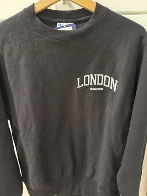 Champion Reverse Weave Black  Size Small Sweatshirt  London Logo NWT ($70)men