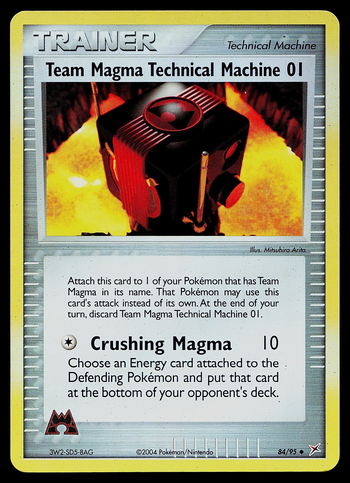 Pokemon Card - Team Magma Technical Machine 01 Magma vs Aqua 84/95 Reverse Holo