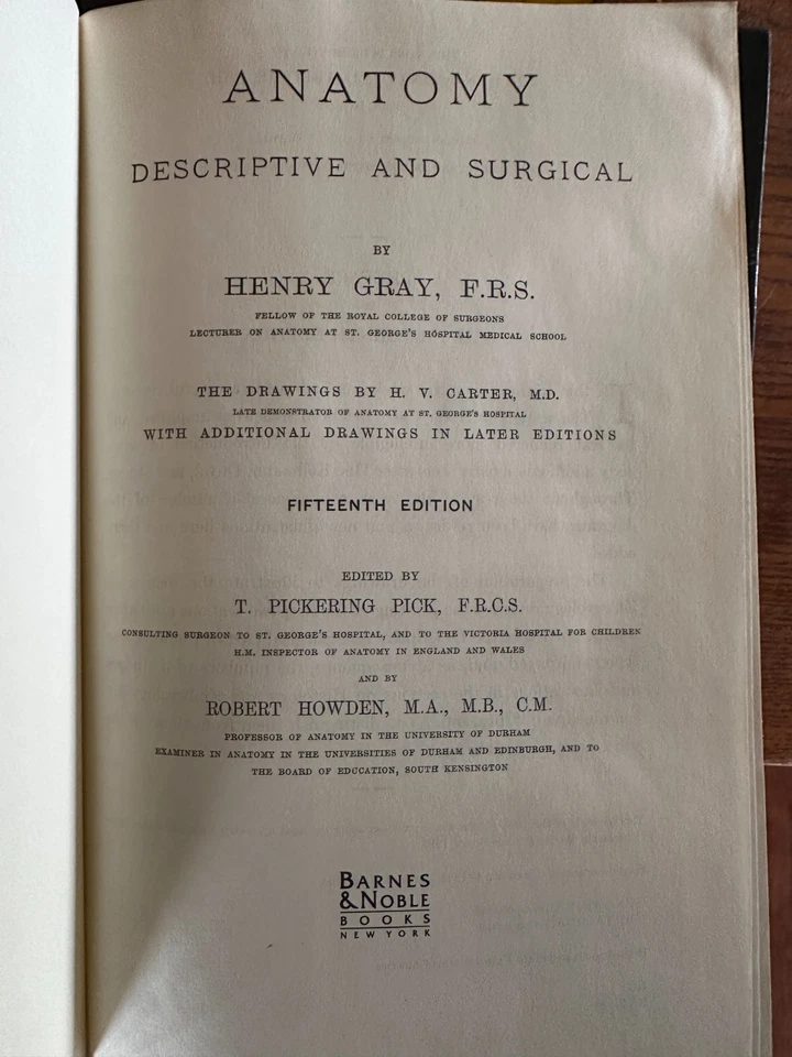 Gray's Anatomy Fifteenth Edition Barnes & Noble Hardcover Illustrated Medical - Image 2 of 4