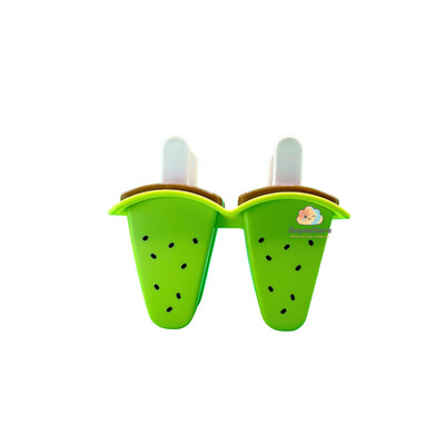 4 × Kiwi Popsicle Molds for Ice Pops Ice Cream Stick Holders Reusable DIY Mold