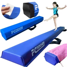 6/9FT Folding Balance Beam for Kids 3-15 - Gymnastics Floor Beam, Foldable