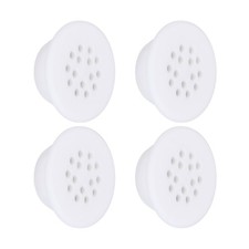 4 Pcs Bathroom Sink Overflow Ring, Round Caps Sink Hole Cover, White