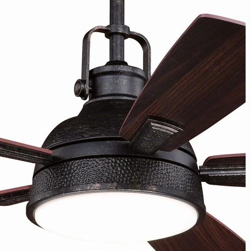 Vaxcel - Walton 1-Light Ceiling Fan in Industrial Style 19.75 Inches Tall and 52 - Picture 3 of 4