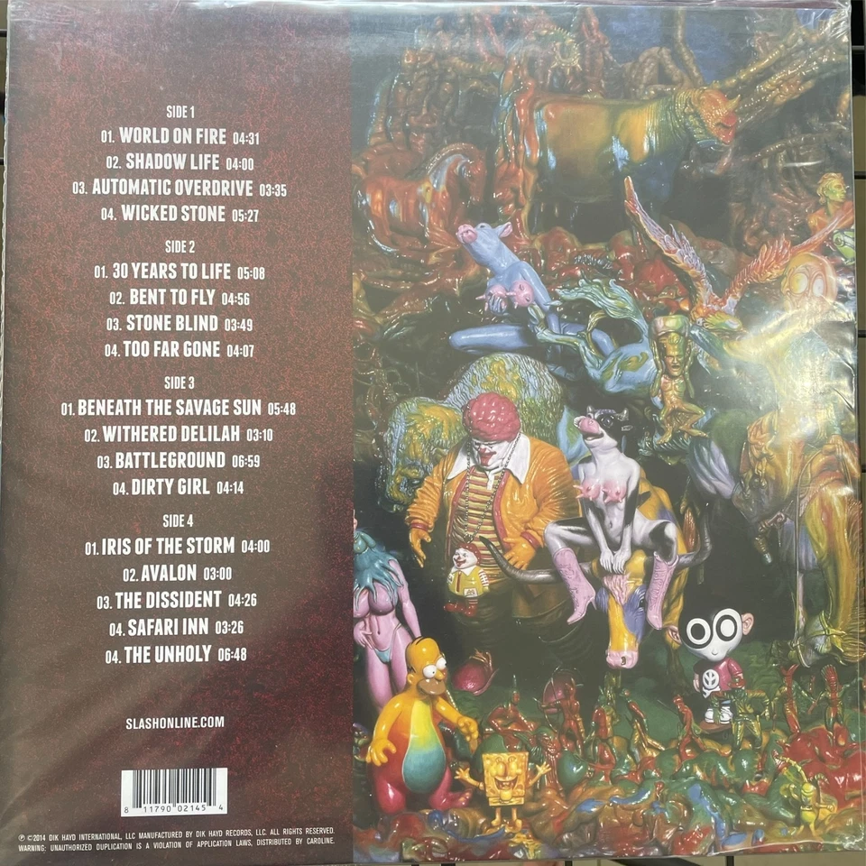 SLASH - World on Fire Ft. Myles Kennedy Red Coloured Vinyl 2LP New & Sealed - Image 2 of 4