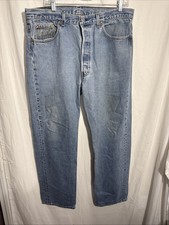 Vtg 1994 Levi’s 501 Jeans Men Blue USA Made Grunge Baggy Punk Retro 90s 38x30