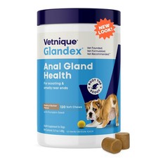 Glandex Anal Gland Soft Chew Treats with Pumpkin for Dogs Digestive Enzymes, ...