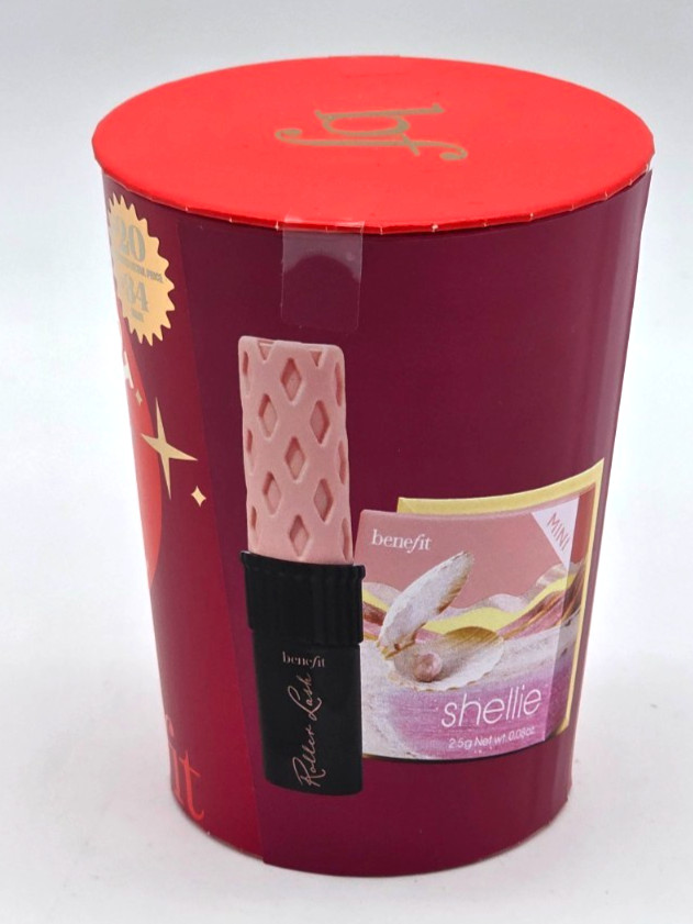 BENEFIT PIPING HOT BEAUTY MINI MASCARA & SHELLIE BLUSH DUO SET NEW IN BOX