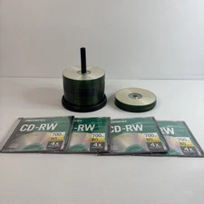 Lot of 80 Blank Discs Mixed Brands Blank CD R and CD RW (Read Description)