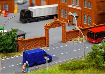 Faller 272917 Fabrik Ziegelmauer und Bogen Spur N