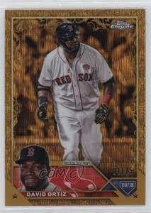2023 Topps Gilded Collection Gold Wave Etch /75 David Ortiz #145 HOF