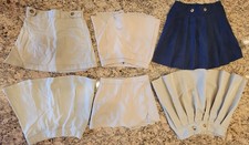 School Uniform Skirts - Size 8 Khaki Navy lot of 6 - I combine shipping .t