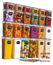 Airtight Food Storage Containers with Lids, 24 PCS Kitchen and Pantry 24 Piece