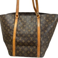 LOUIS VUITTON Vintage Sac shopping monogramma marrone tote bag tracolla borsa a mano spazzatura