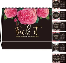 2026 Fuck It Desk Calendar for Tired-Ass Women, 2026 Planner Funny Gag Home Offi