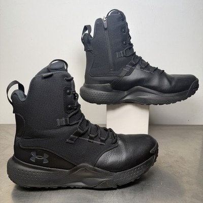 UNDER ARMOUR BOOTS Men s Size 12E UA MICRO G STELLAR ZIP WP BLACK 3028314-001