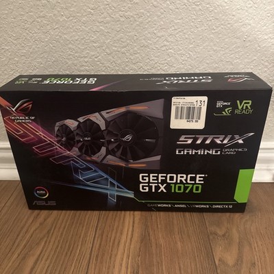 ASUS NVIDIA GeForce GTX 1070 8GB GDDR5 Graphics Card -  STRIX-GTX1070-O8G-GAMING