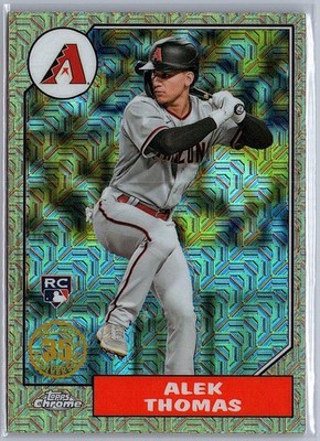 2022 Topps Update Alek Thomas #T87C-67 1987 Topps Silver Pack Diamondbacks