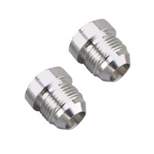 -8 AN Male Weld On Bung Fitting Aluminum, Pack of 2 8AN-2PCS Natural