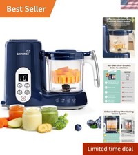 Baby Food Maker with Steam Basket, One Step Baby Food Processor Steamer Puree...