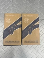 AC Infinity Peel and Stick Zipper 4 Pack, 7 ft. x 3 in. Grow Tent Zipper 4 Total