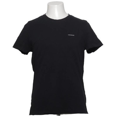 Calvin Klein Jeans, T-shirt, Größe: L, Slim Fit, Schwarz, Baumwolle #INa