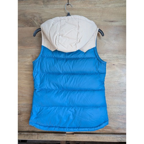 Patagonia Puffer Bivy Vest Damen XS blau Nylon ärmellos Kapuze Druckknopfleiste - Bild 2 von 4