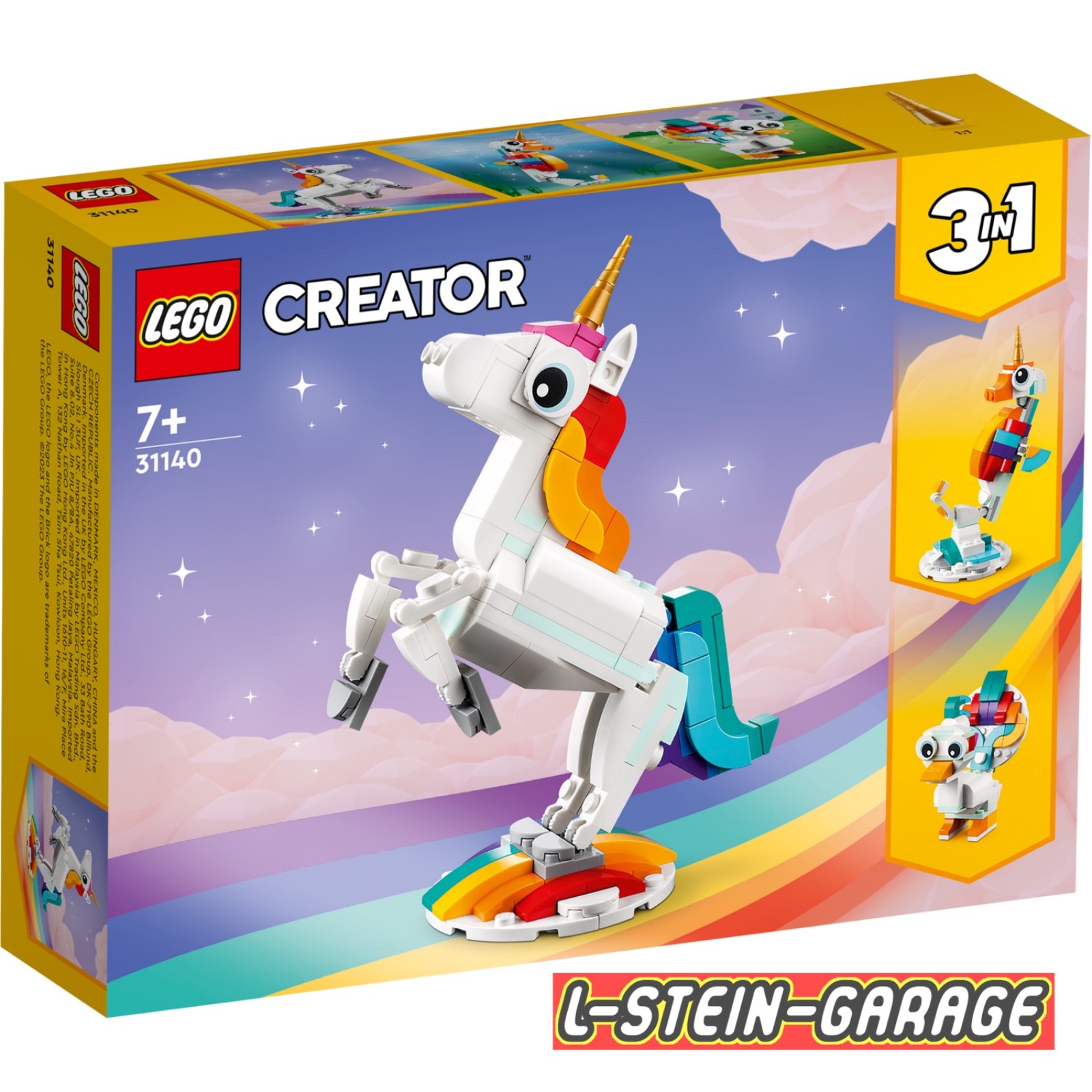 LEGO Creator 31140 3-in-1 Bauset, 145 Teile, ab 7 Jahren, Magisches Einhorn - Bild 12