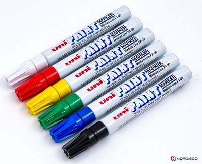 Uni Paint Markers PX-20 63630, 6 Color Set