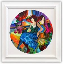 Patricia Govezensky- Original Watercolor "Afternoon Tea"