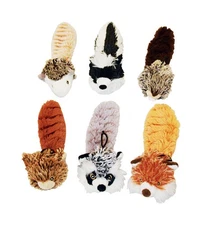 MultiPet 37605 Bouncy Burrow Buddies Babies Assorted Dog Toy 8 in.