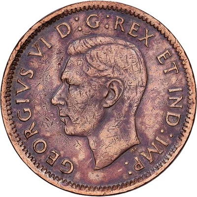 Canada, George VI, Cent, 1945, Royal Canadian Mint, Bronze, TB+, KM:32 - Photo 1/2