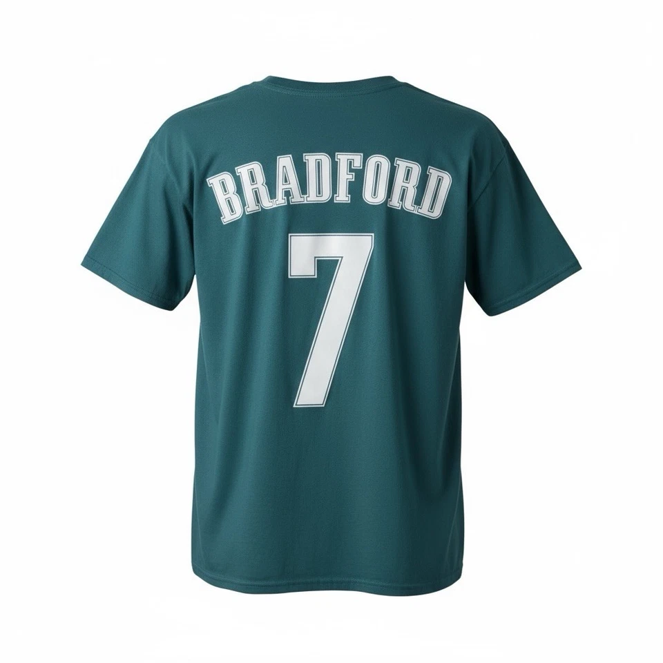 Philadelphia Eagles Sam Bradford #7 NFL Majestic Camiseta Hombre XL Verde 2015 Foto 2 de 4