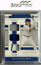 2020 Panini National Treasures #GGM-KS Kyle Schwarber Game Gear #/99