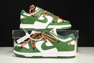 #ad #ad NK DK Low O White Pine Green CT0856 100 Men#x27;s Shoes Size 4 12 $179.00