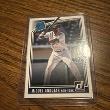 Miguel Andujar 2018 Donruss 31 New York Yankees Rookie Baseball Card