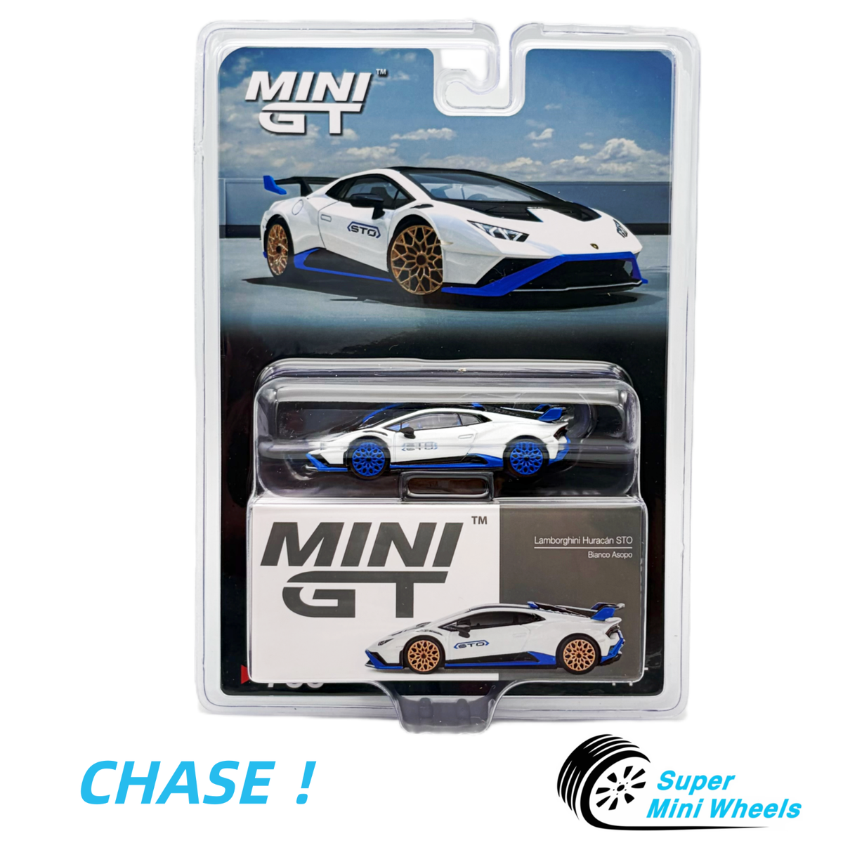 CHASE ！Mini GT 1:64 Lamborghini Huracán STO Bianco Asopo #788 | eBay