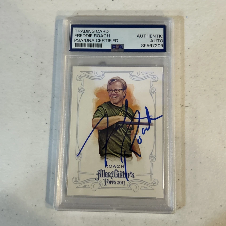 FREDDIE ROACH SIGNED AUTOGRAPH 2013 TOPPS ALLEN & GINTER TRADING CARD PSA SLAB  - Image 3 of 4
