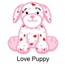 Webkinz Classic Love Puppy Valentine's Dog Code Promo Virtual Pet HTF Rare Pup