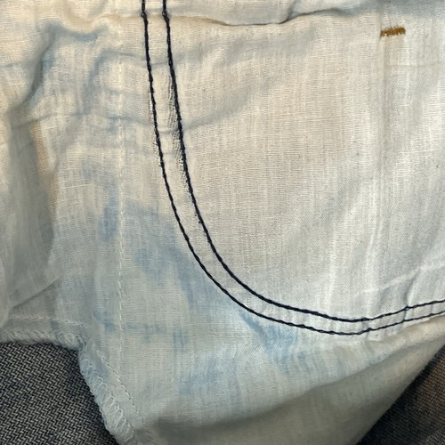 Jordache Horse Head Logo Jeans Vintage Blue 38x34 Straight Leg Made In USA V6 - Picture 9 of 10