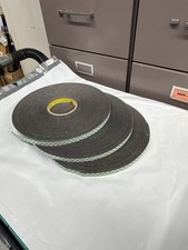 3M 4052 Double-Sided Foam Tape, 1/2 In W, 150 Yd L, 1/32 In, Polyurethane Foam,