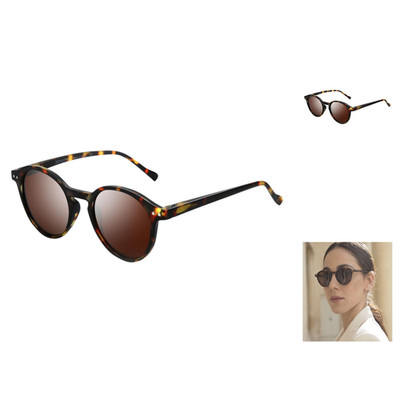Zenottic Sonnenbrille Polarisierter Rundform Retro UV400 Schutz Vintage Rahmen