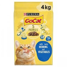 GO-CAT Herring with Vegetables Dry Cat Food 4kg 4.25 per kilo