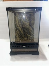 Exo Terra 8x8x12 Inch Black Glass Reptile Terrarium with Dual Doors
