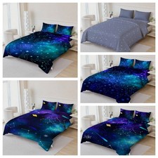 3D Space Star Constellation Pattern Blue Quilt Cover Duvet Cover Comforter set