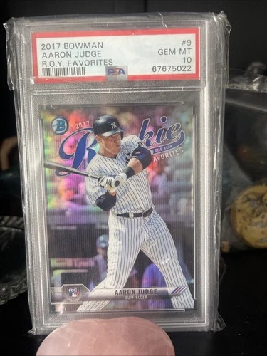 2017 Bowman #9 ROY Favorites ROOKIE ~ Aaron Judge ~ PSA 10 GEM