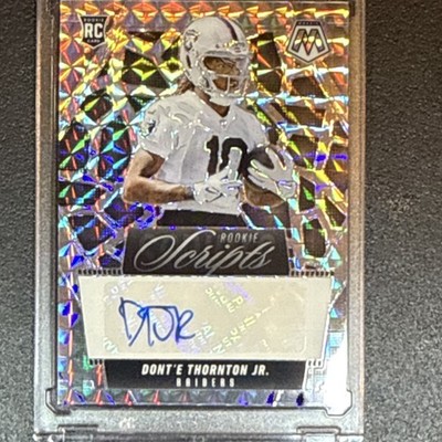2025 Panini Mosaic Rookie Scripts Dont'e Thornton Jr. Autograph RS-DTJ Raiders